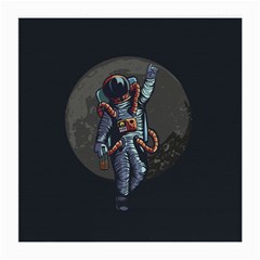 Illustration-drunk-astronaut Medium Glasses Cloth by Salman4z