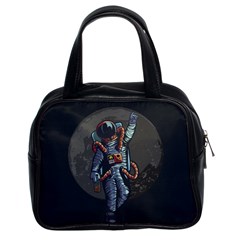 Illustration-drunk-astronaut Classic Handbag (two Sides) by Salman4z