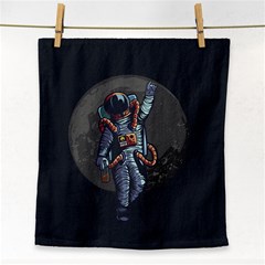 Illustration-drunk-astronaut Face Towel by Salman4z