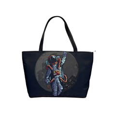 Illustration-drunk-astronaut Classic Shoulder Handbag by Salman4z