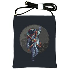 Illustration-drunk-astronaut Shoulder Sling Bag by Salman4z