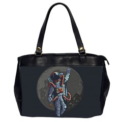 Illustration-drunk-astronaut Oversize Office Handbag (2 Sides) by Salman4z