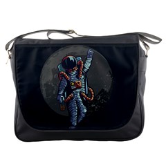 Illustration-drunk-astronaut Messenger Bag by Salman4z