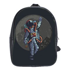 Illustration-drunk-astronaut School Bag (xl) by Salman4z