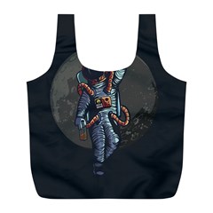 Illustration-drunk-astronaut Full Print Recycle Bag (l) by Salman4z