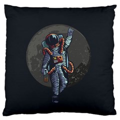 Illustration-drunk-astronaut Standard Premium Plush Fleece Cushion Case (two Sides) by Salman4z