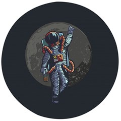 Illustration-drunk-astronaut Wooden Bottle Opener (round) by Salman4z