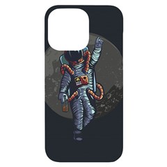 Illustration-drunk-astronaut Iphone 14 Pro Max Black Uv Print Case