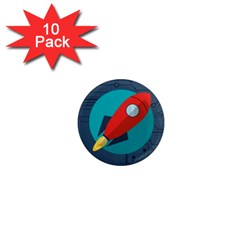 Rocket-with-science-related-icons-image 1  Mini Magnet (10 Pack)  by Salman4z