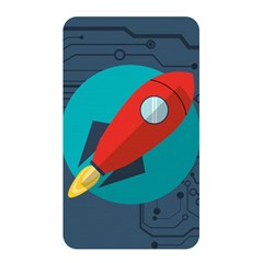 Rocket-with-science-related-icons-image Memory Card Reader (rectangular) by Salman4z