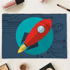 Rocket-with-science-related-icons-image Cosmetic Bag (xxl) by Salman4z