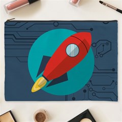 Rocket-with-science-related-icons-image Cosmetic Bag (xxxl) by Salman4z