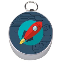 Rocket-with-science-related-icons-image Silver Compasses by Salman4z