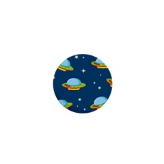 Seamless-pattern-ufo-with-star-space-galaxy-background 1  Mini Magnets by Salman4z