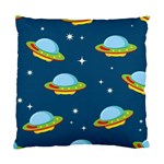 Seamless-pattern-ufo-with-star-space-galaxy-background Standard Cushion Case (One Side) Front