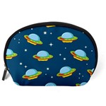 Seamless-pattern-ufo-with-star-space-galaxy-background Accessory Pouch (Large) Back