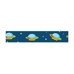 Seamless-pattern-ufo-with-star-space-galaxy-background Premium Plush Fleece Scarf (Mini)