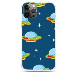 Seamless-pattern-ufo-with-star-space-galaxy-background iPhone 12 Pro max TPU UV Print Case