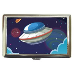 Ufo-alien-spaceship-galaxy Cigarette Money Case by Salman4z