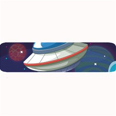 Ufo-alien-spaceship-galaxy Large Bar Mat by Salman4z