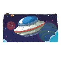 Ufo-alien-spaceship-galaxy Pencil Case by Salman4z