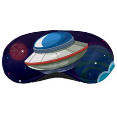 Ufo-alien-spaceship-galaxy Sleeping Mask by Salman4z