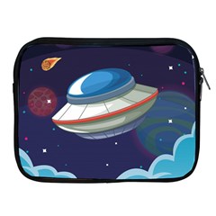 Ufo-alien-spaceship-galaxy Apple Ipad 2/3/4 Zipper Cases by Salman4z