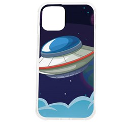 Ufo-alien-spaceship-galaxy Iphone 12 Pro Max Tpu Uv Print Case