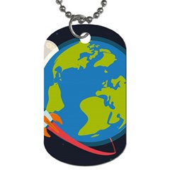 Spaceship-design Dog Tag (two Sides) by Salman4z