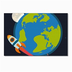 Spaceship-design Postcards 5  X 7  (pkg Of 10) by Salman4z