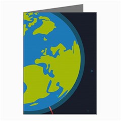 Spaceship-design Greeting Cards (pkg Of 8) by Salman4z