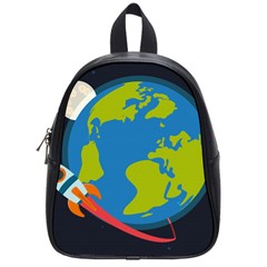 Spaceship-design School Bag (small) by Salman4z