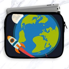 Spaceship-design Apple Ipad 2/3/4 Zipper Cases by Salman4z