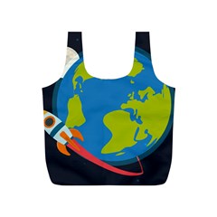 Spaceship-design Full Print Recycle Bag (s) by Salman4z