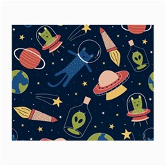 Seamless-pattern-with-funny-aliens-cat-galaxy Small Glasses Cloth by Salman4z