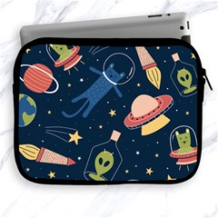 Seamless-pattern-with-funny-aliens-cat-galaxy Apple Ipad 2/3/4 Zipper Cases by Salman4z