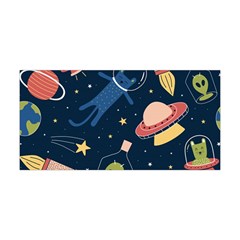 Seamless-pattern-with-funny-aliens-cat-galaxy Yoga Headband by Salman4z