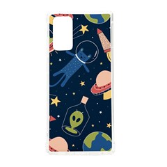 Seamless-pattern-with-funny-aliens-cat-galaxy Samsung Galaxy Note 20 Tpu Uv Case by Salman4z