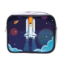 Spaceship-milkyway-galaxy Mini Toiletries Bag (one Side) by Salman4z