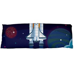 Spaceship-milkyway-galaxy Body Pillow Case (dakimakura) by Salman4z