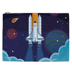 Spaceship-milkyway-galaxy Cosmetic Bag (xxl) by Salman4z