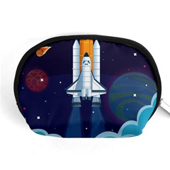 Spaceship-milkyway-galaxy Accessory Pouch (medium) by Salman4z