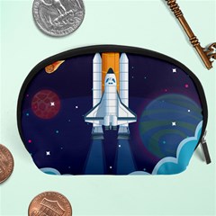 Spaceship-milkyway-galaxy Accessory Pouch (large) by Salman4z