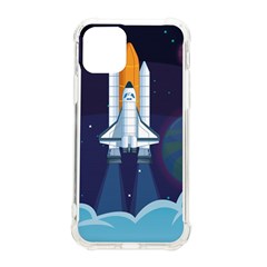 Spaceship-milkyway-galaxy Iphone 11 Pro 5 8 Inch Tpu Uv Print Case by Salman4z