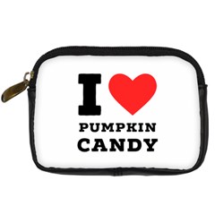 I Love Pumpkin Candy Digital Camera Leather Case by ilovewhateva