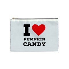 I Love Pumpkin Candy Cosmetic Bag (medium) by ilovewhateva