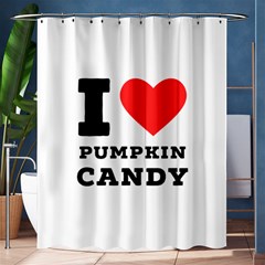 I Love Pumpkin Candy Shower Curtain 60  X 72  (medium)  by ilovewhateva