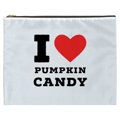 I Love Pumpkin Candy Cosmetic Bag (xxxl) by ilovewhateva