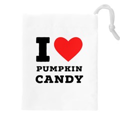 I Love Pumpkin Candy Drawstring Pouch (5xl) by ilovewhateva