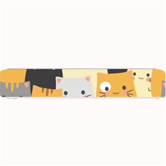 Seamless-pattern-cute-cat-cartoons Small Bar Mat by Salman4z